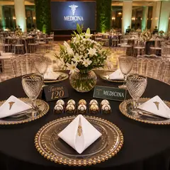 Foto profissional da sua mesa de formatura: Medicina