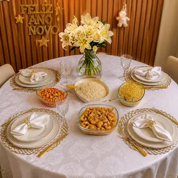 Foto profissional da sua mesa posta: Ceia de Ano Novo