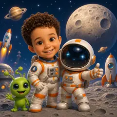 Aniversariante no tema Astronauta