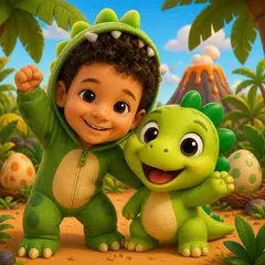 Aniversariante no tema Dinossauros