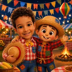 Aniversariante no tema Festa junina