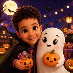 Aniversariante no tema Halloween fofinho