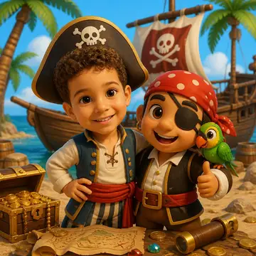 Aniversariante no tema Pirata