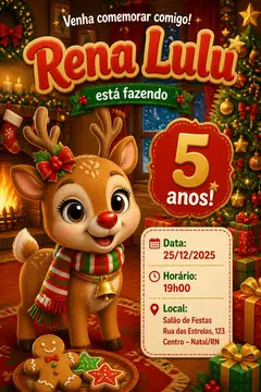 Convite digital: festa Natal