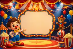 Painel de fundo da festa Circo