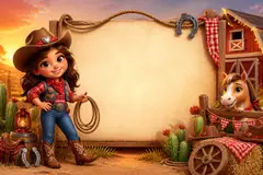 Painel de fundo da festa Country e rodeio