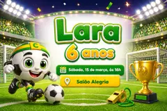 Painel de fundo da festa Futebol