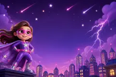 Painel de fundo da festa Super-heroína