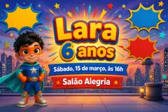 Painel de fundo da festa Super-herói