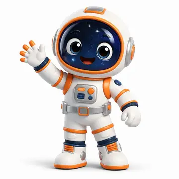 Personagem 3D da festa Astronauta