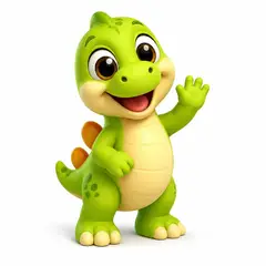 Personagem 3D da festa Dinossauros