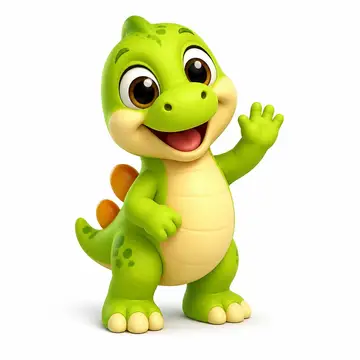 Personagem 3D da festa Dinossauros