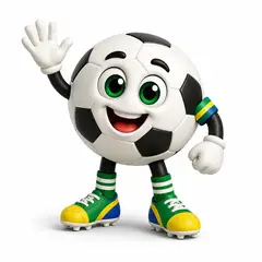 Personagem 3D da festa Futebol