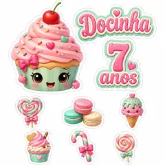 Toppers de bolo e docinhos: Confeitaria e doces