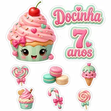 Toppers de bolo e docinhos: Confeitaria e doces