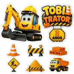 Toppers de bolo e docinhos: Construção