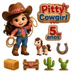 Toppers de bolo e docinhos: Country e rodeio