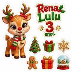 Toppers de bolo e docinhos: Natal