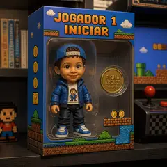 Meu boneco na caixa: Arcade 8 bits