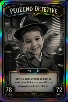 Carta colecionável holográfica: Detetive noir