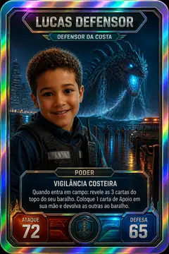 Carta colecionável holográfica: Monstro gigante