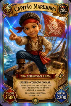 Carta colecionável holográfica: Pirata aventureiro