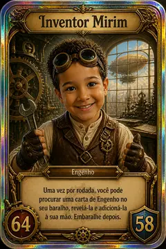 Carta colecionável holográfica: Steampunk