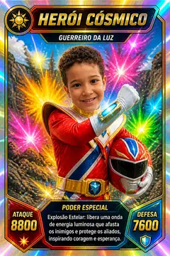 Carta colecionável holográfica: Tokusatsu