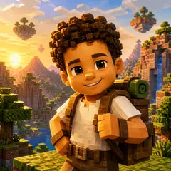 Eu como personagem: Mundo de blocos