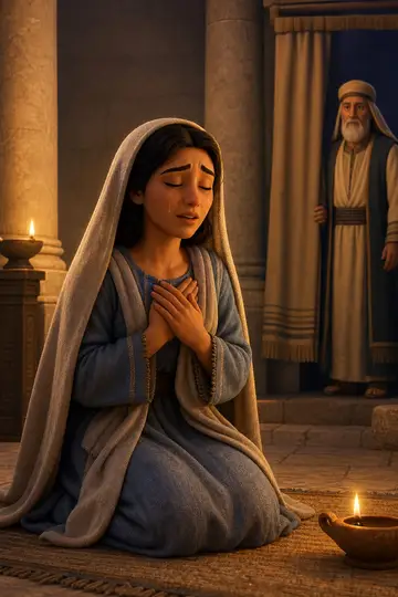 Ana orando no templo de Siló — personagem bíblico