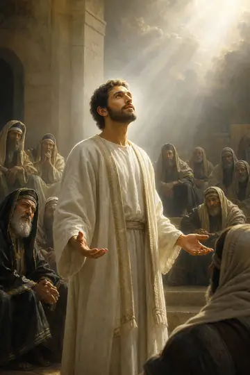 Estêvão com o rosto como de um anjo — personagem bíblico
