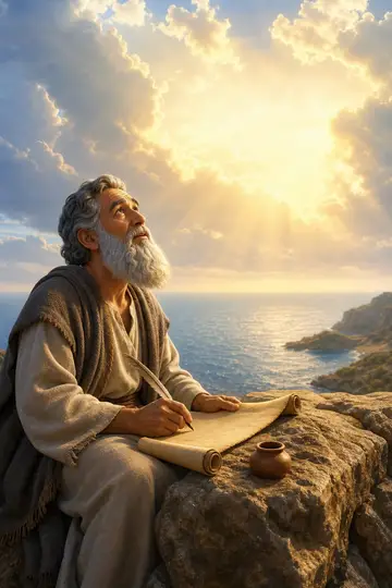 João, o discípulo amado, em Patmos — personagem bíblico