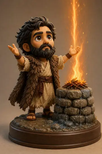 Elias em boneco 3D — personagem bíblico
