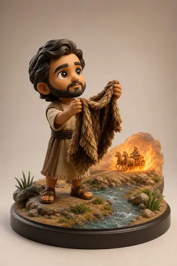 Eliseu em boneco 3D — personagem bíblico