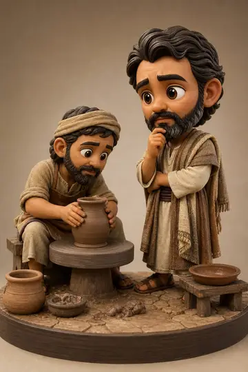 Jeremias em boneco 3D — personagem bíblico