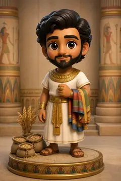 José do Egito em boneco 3D — personagem bíblico