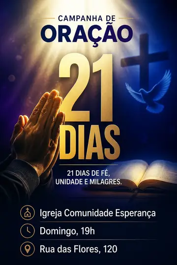 Campanha de oração (21 dias) — evangélica
