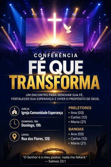 Conferência / congresso — evangélica