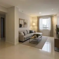 Ambiente vazio mobiliado virtualmente