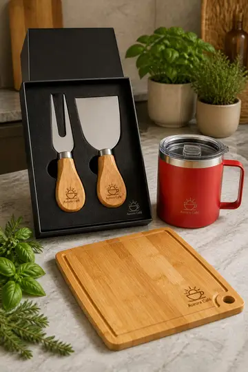 Kit cozinha gourmet com a sua marca: cena de entrega