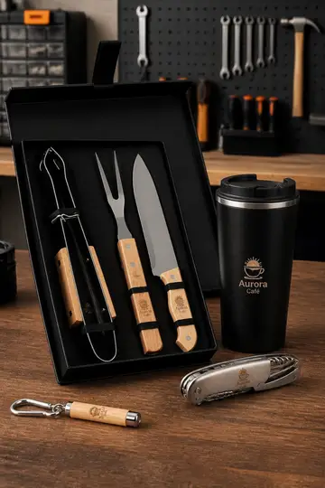Kit Dia dos Pais com a sua marca: cena de entrega