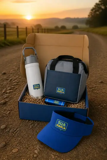Kit equipe de campo com a sua marca: cena de entrega