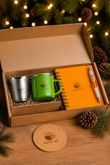 Kit fim de ano com a sua marca: cena de entrega