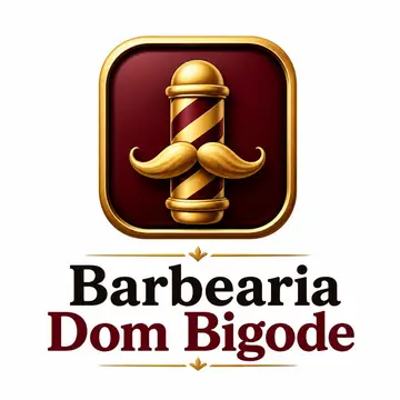 Logo ícone de app 3D: Barbearia