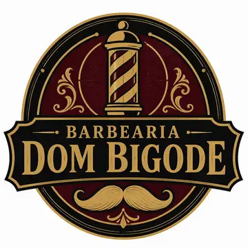 Logo emblema vintage: Barbearia