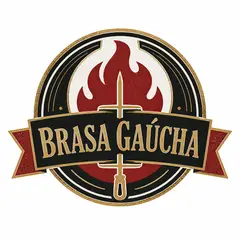Logo emblema vintage: Churrascaria