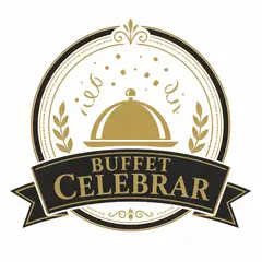 Logo emblema vintage: Buffet e eventos