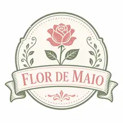 Logo emblema vintage: Floricultura