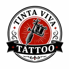 Logo emblema vintage: Estúdio de tatuagem