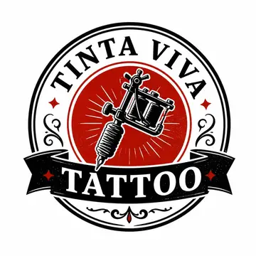 Logo emblema vintage: Estúdio de tatuagem